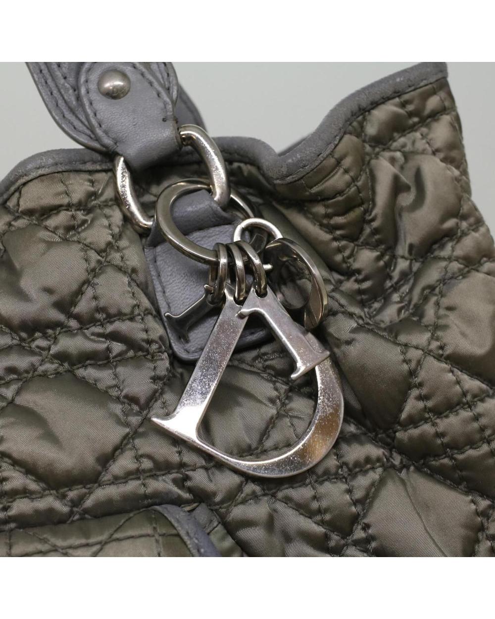 Grey Nylon Dior Handbag