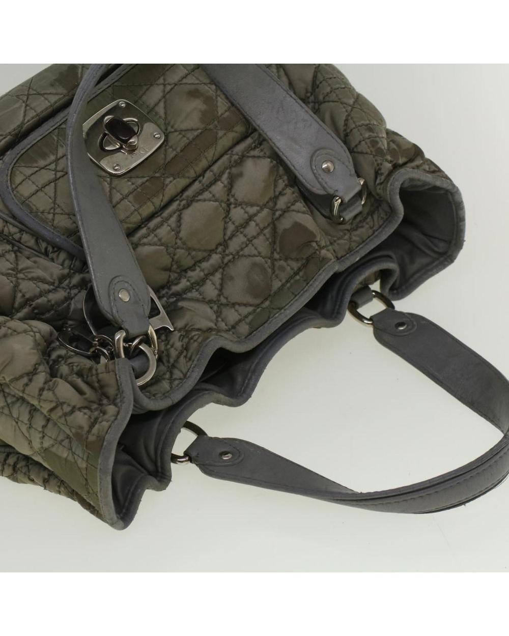 Grey Nylon Dior Handbag