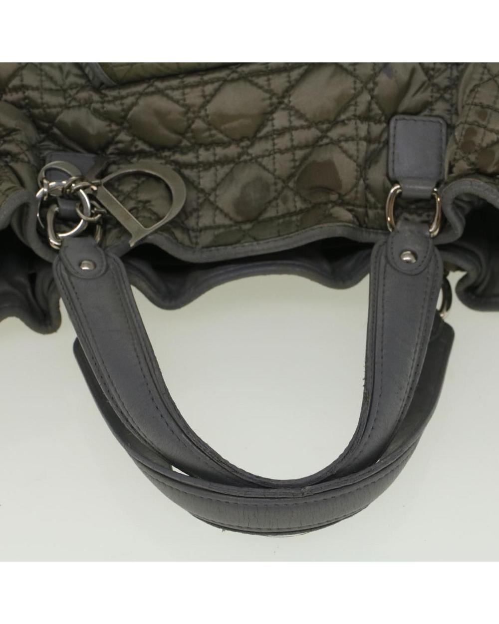 Grey Nylon Dior Handbag