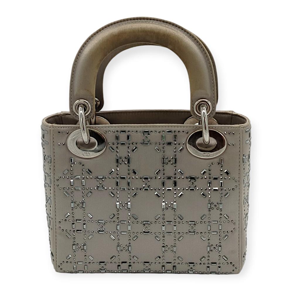Grey Satin Dior Lady Dior