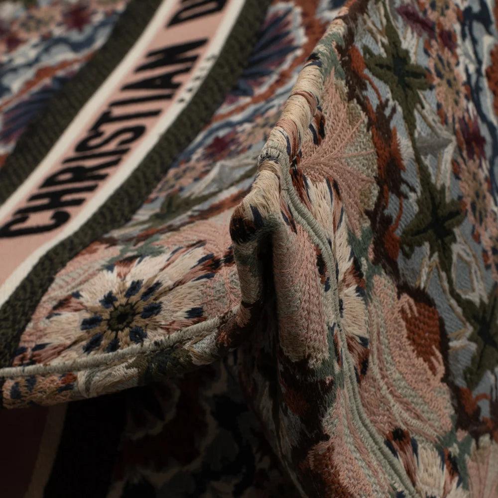 Multicolor Canvas Dior Book Tote