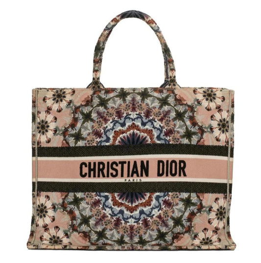 Multicolor Canvas Dior Book Tote