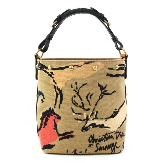 Multicolor Canvas Dior Handbag