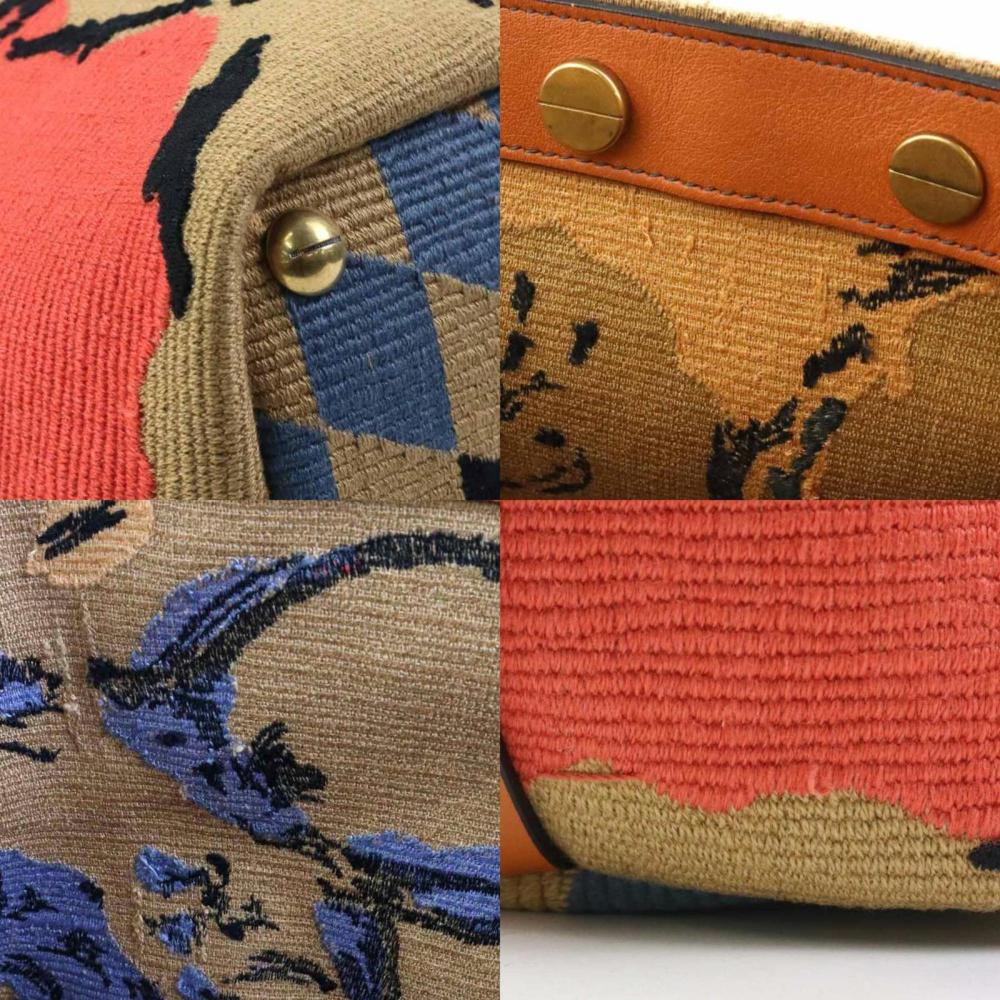 Multicolor Canvas Dior Handbag