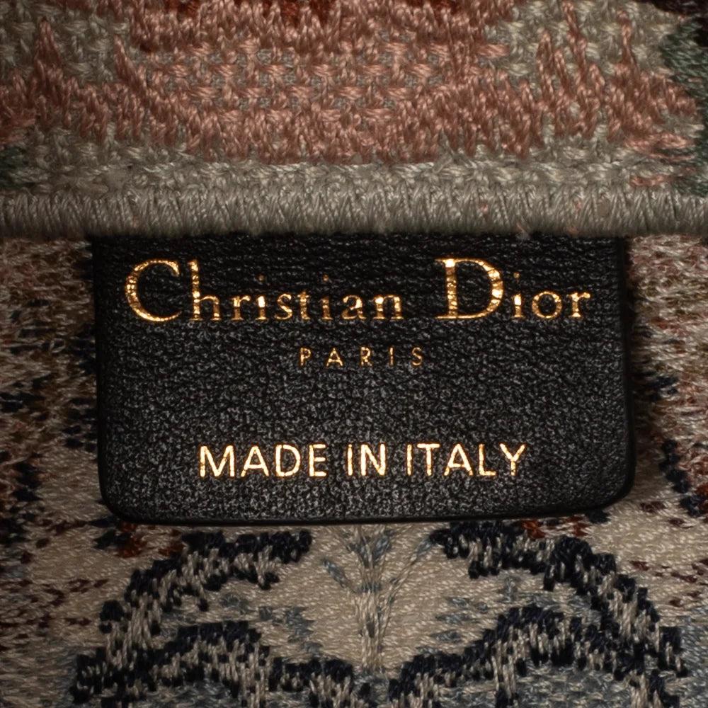 Multicolor Canvas Dior Book Tote