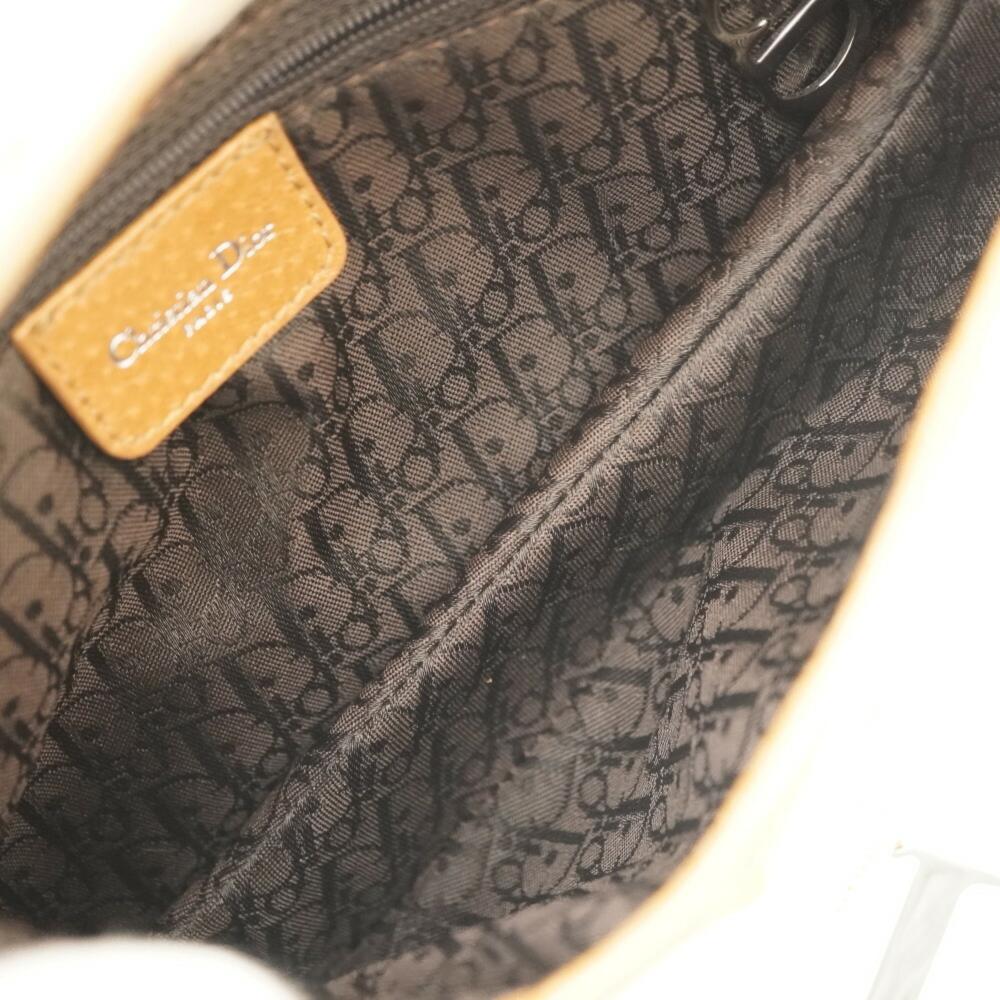 Multicolor Fabric Dior Saddle Bag