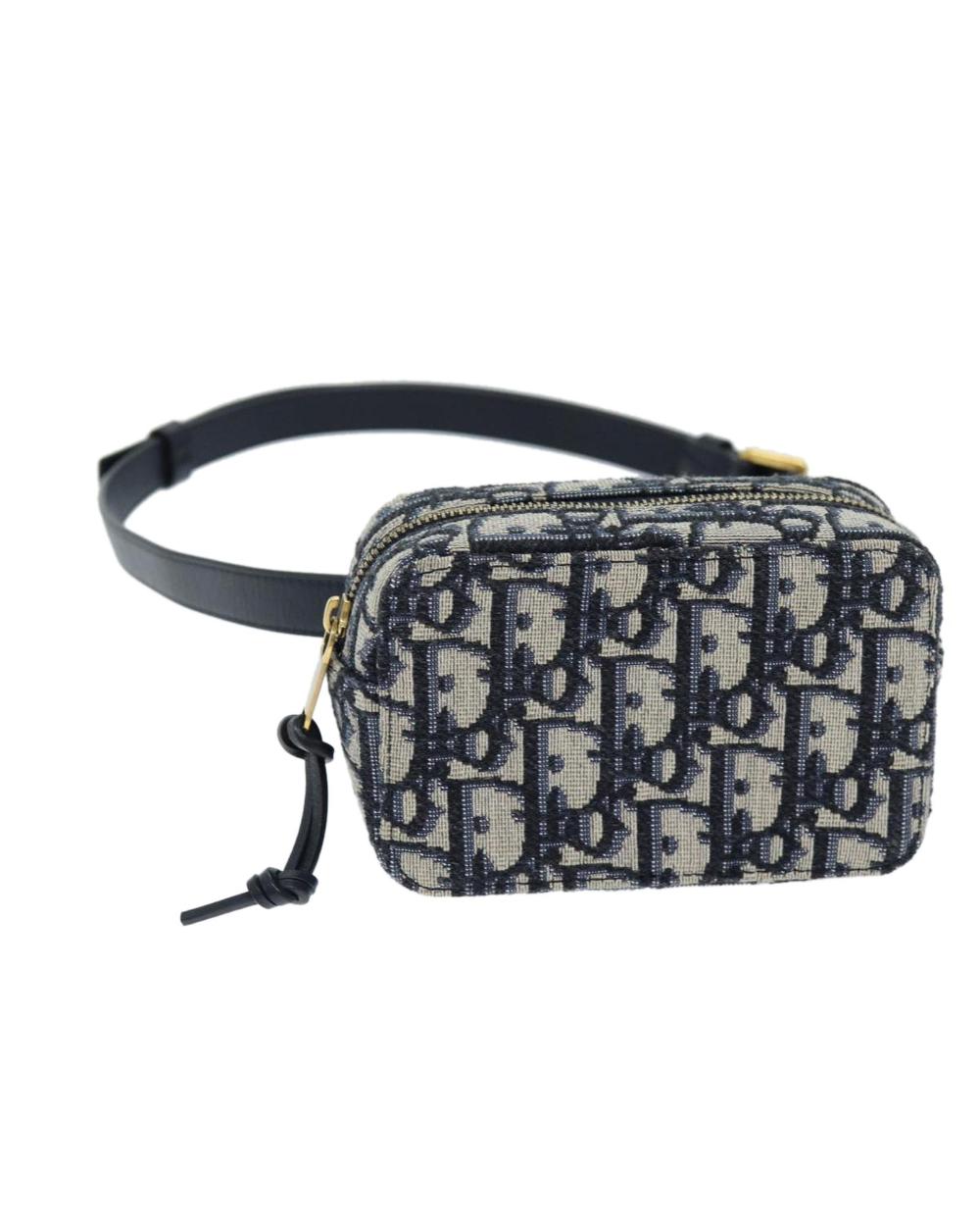 Navy Canvas Dior Belt Bag