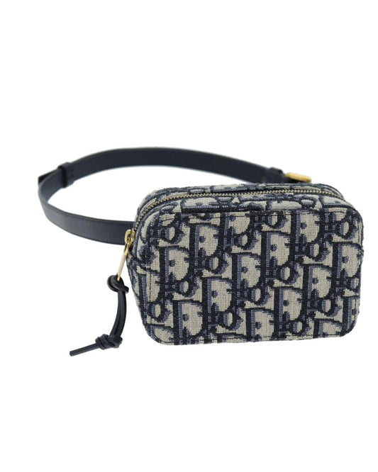Navy Canvas Dior Belt Bag