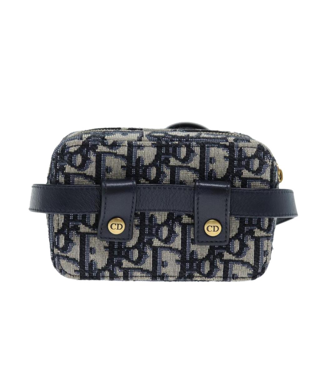 Navy Canvas Dior Belt Bag