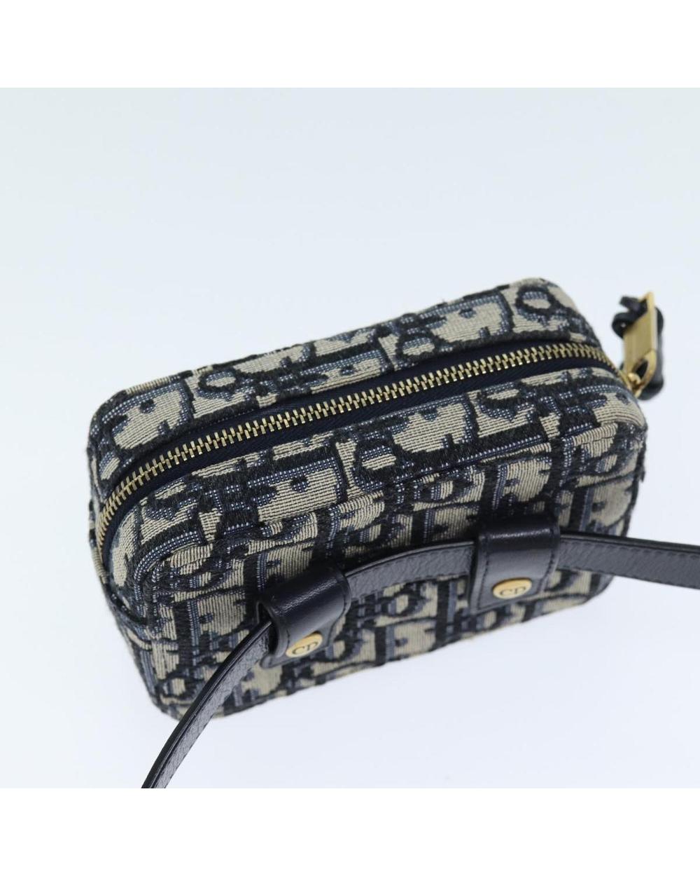 Navy Canvas Dior Belt Bag