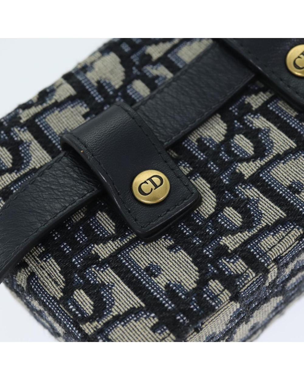 Navy Canvas Dior Belt Bag
