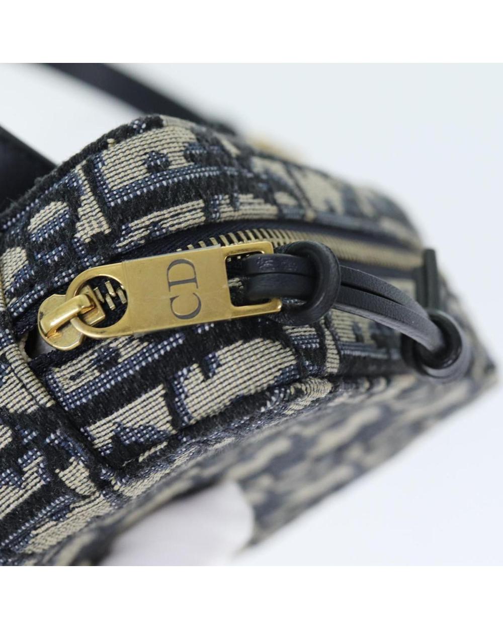 Navy Canvas Dior Belt Bag