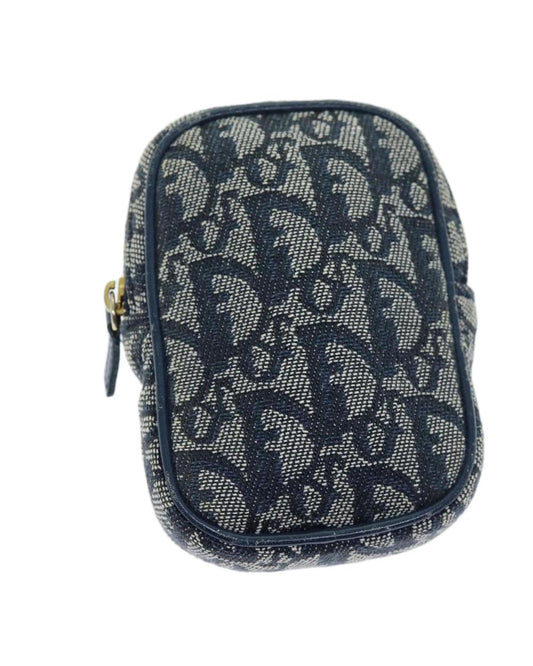Navy Canvas Dior Cosmetic Pouch
