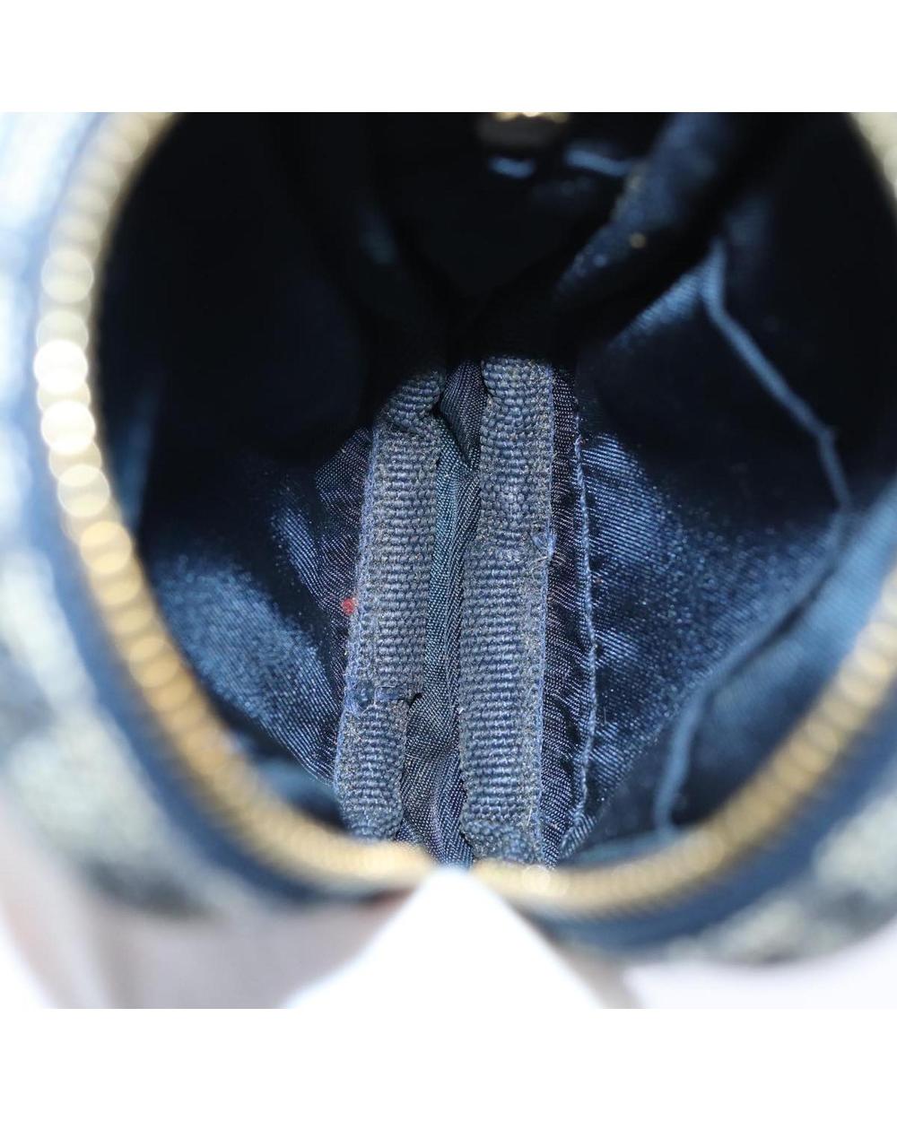 Navy Canvas Dior Cosmetic Pouch