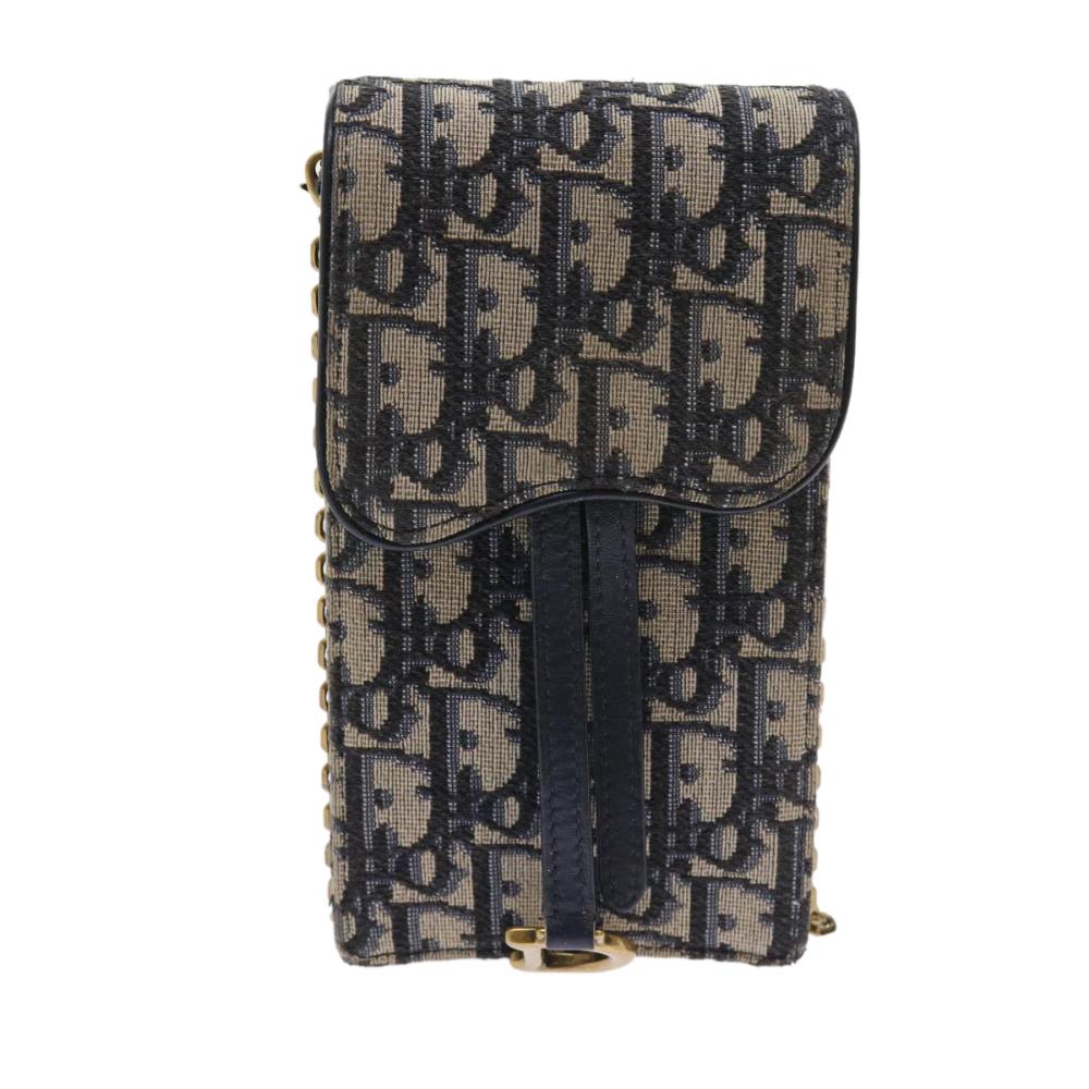 Navy Canvas Dior Cosmetic Pouch