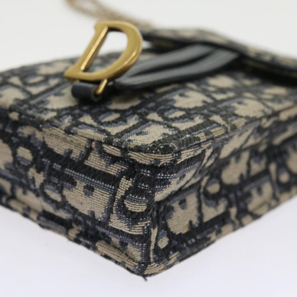 Navy Canvas Dior Cosmetic Pouch