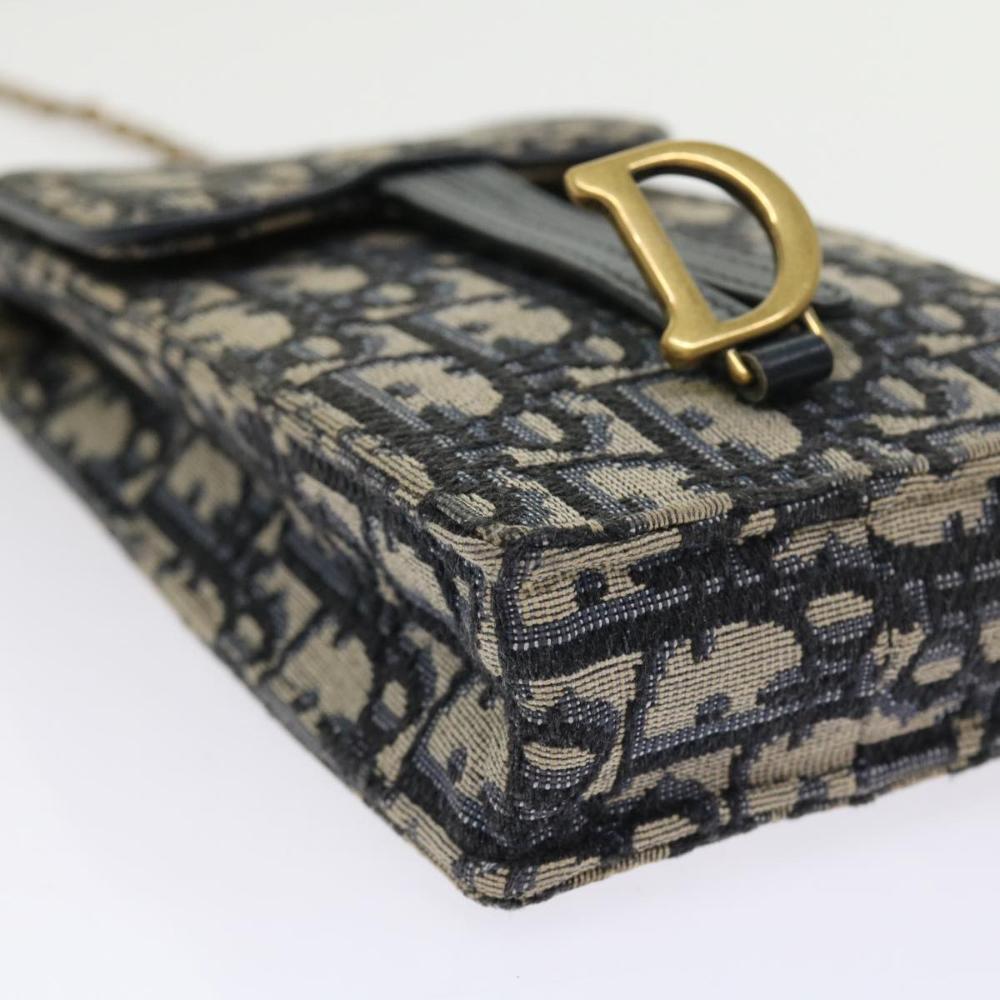 Navy Canvas Dior Cosmetic Pouch