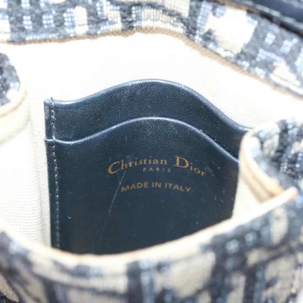 Navy Canvas Dior Cosmetic Pouch