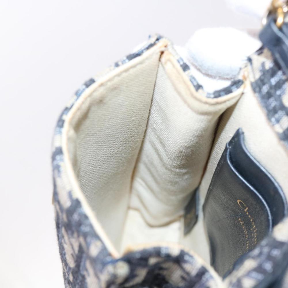 Navy Canvas Dior Cosmetic Pouch
