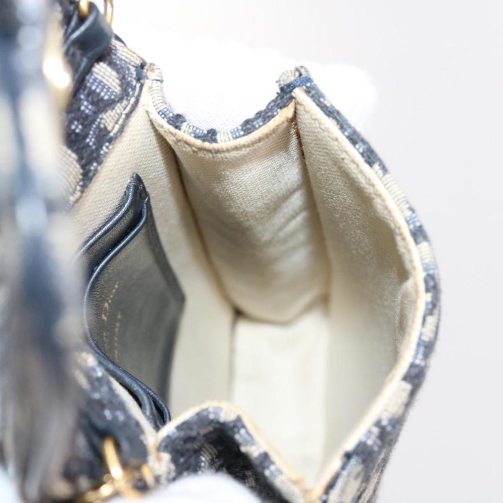 Navy Canvas Dior Cosmetic Pouch