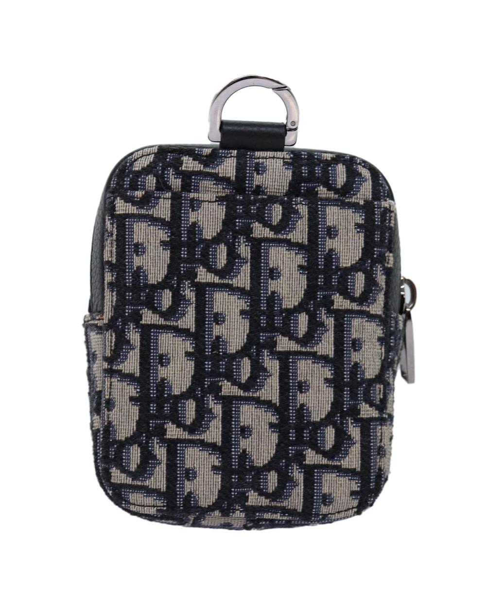 Navy Canvas Dior Cosmetic Pouch