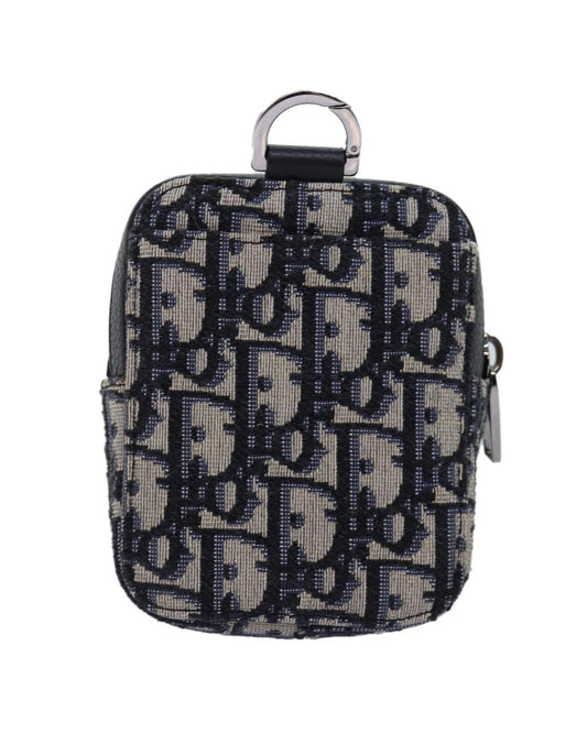 Navy Canvas Dior Cosmetic Pouch