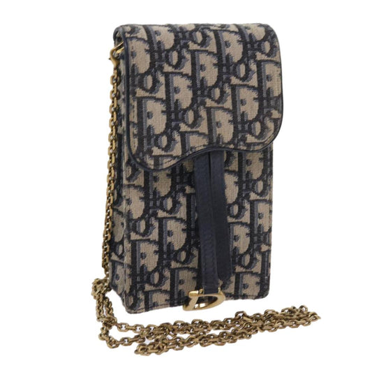 Navy Canvas Dior Cosmetic Pouch