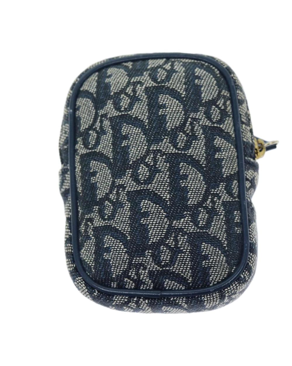 Navy Canvas Dior Cosmetic Pouch