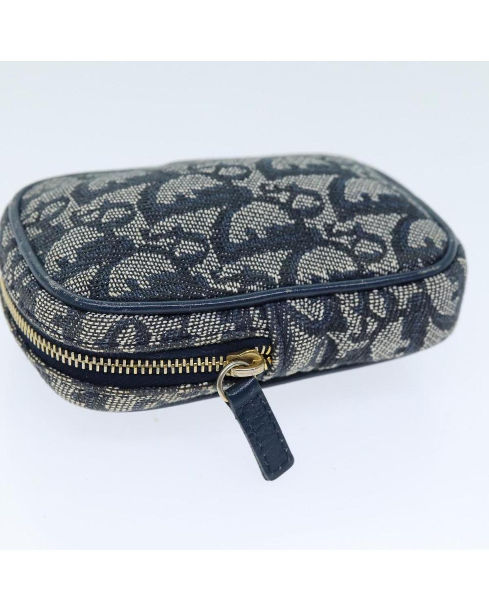 Navy Canvas Dior Cosmetic Pouch