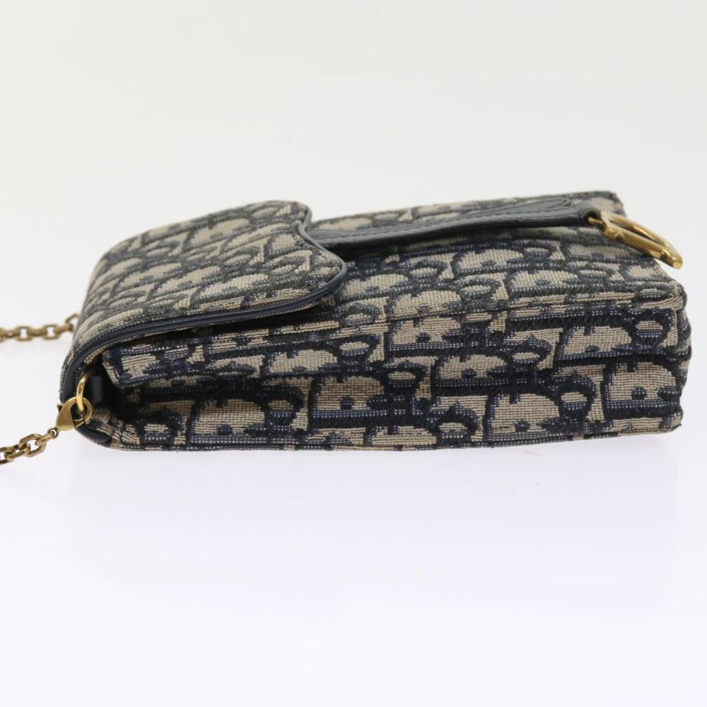 Navy Canvas Dior Cosmetic Pouch