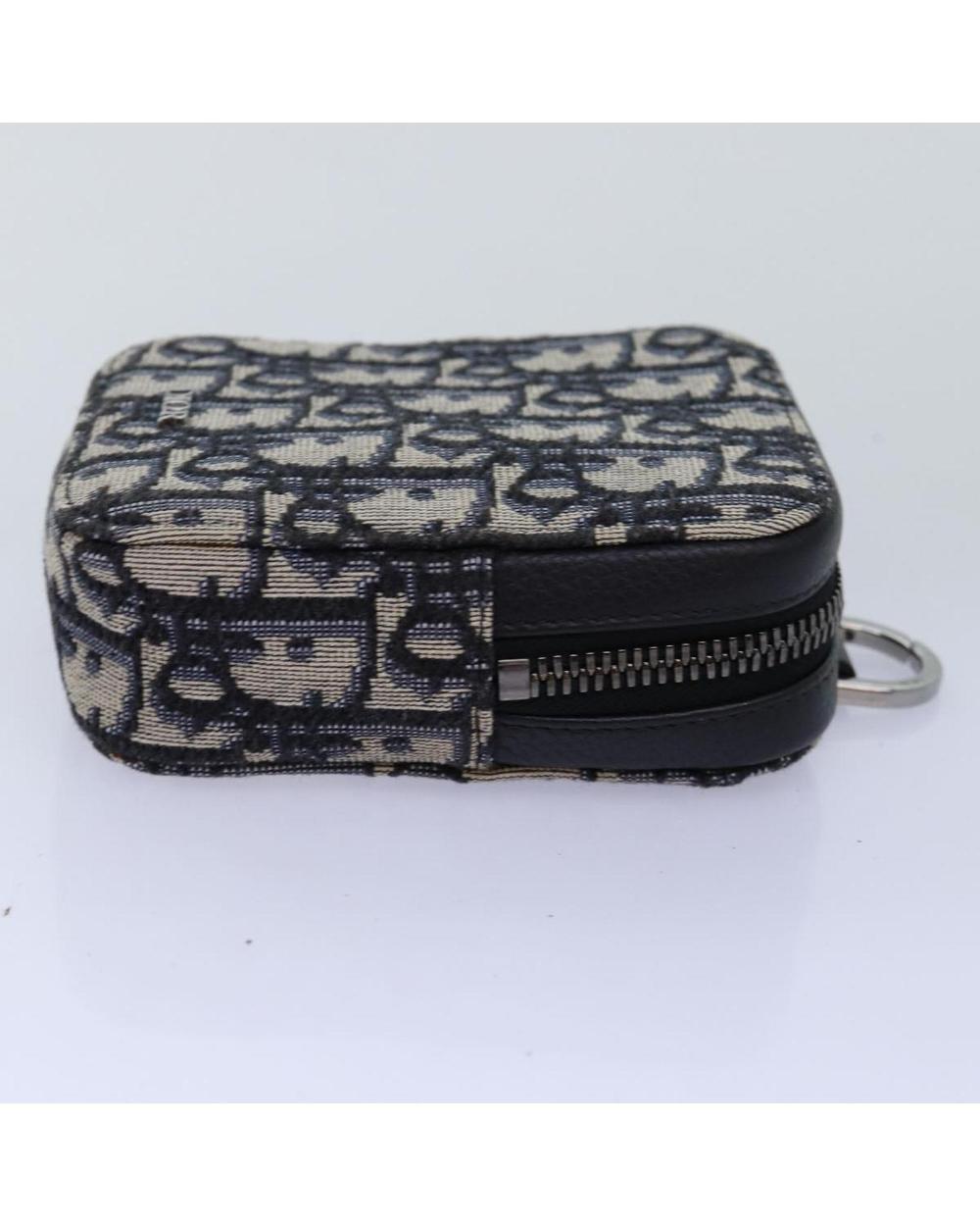 Navy Canvas Dior Cosmetic Pouch