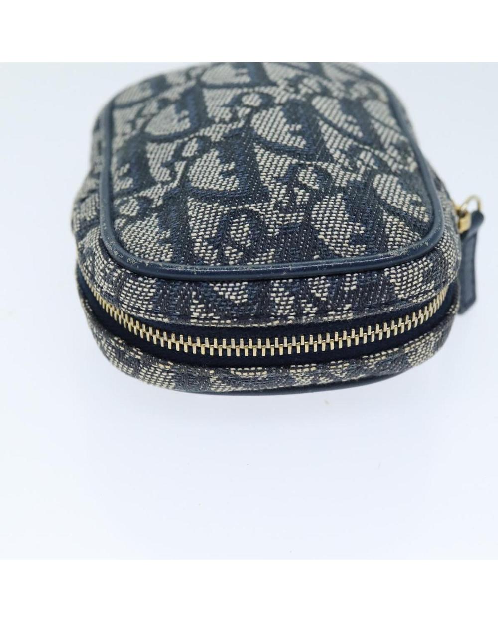 Navy Canvas Dior Cosmetic Pouch
