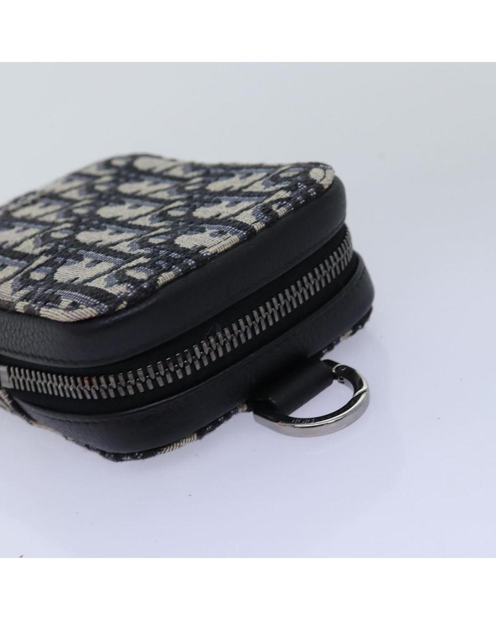 Navy Canvas Dior Cosmetic Pouch