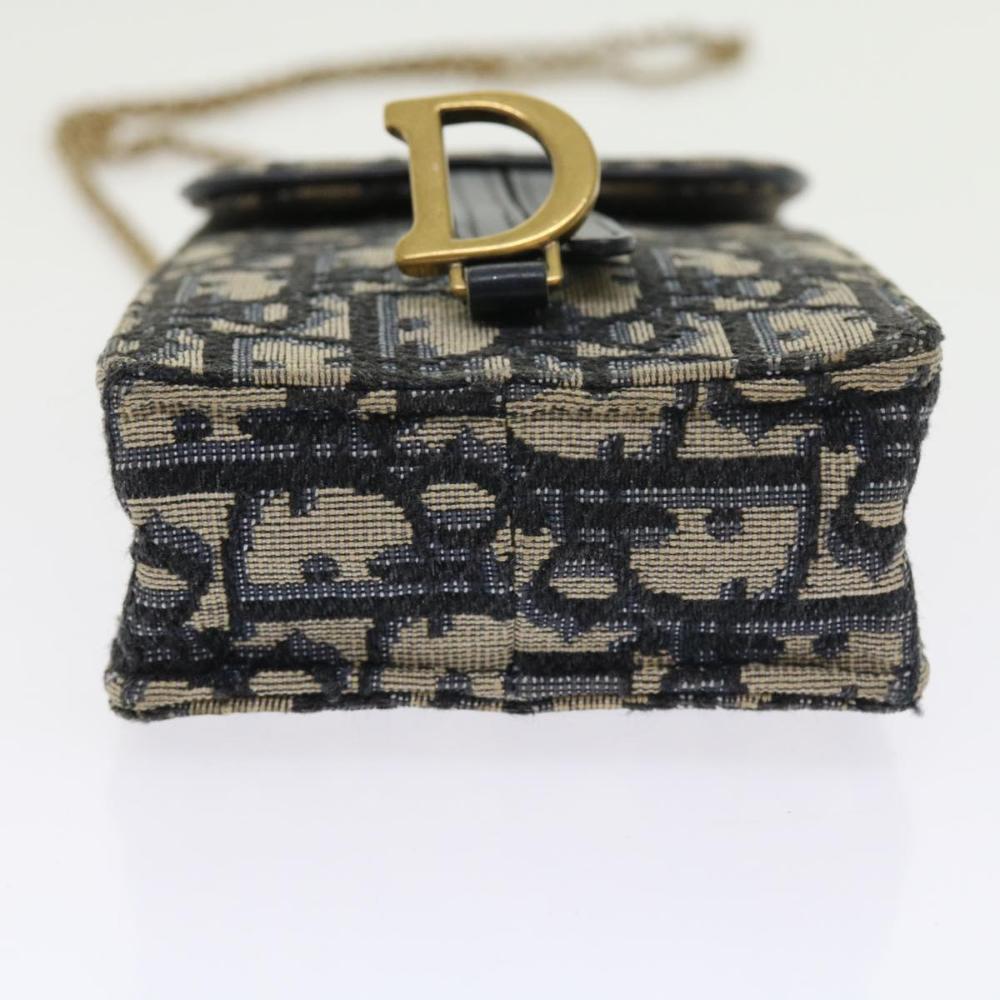 Navy Canvas Dior Cosmetic Pouch