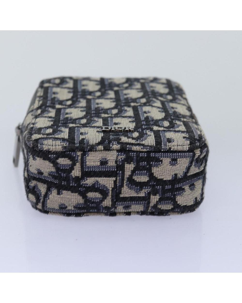 Navy Canvas Dior Cosmetic Pouch