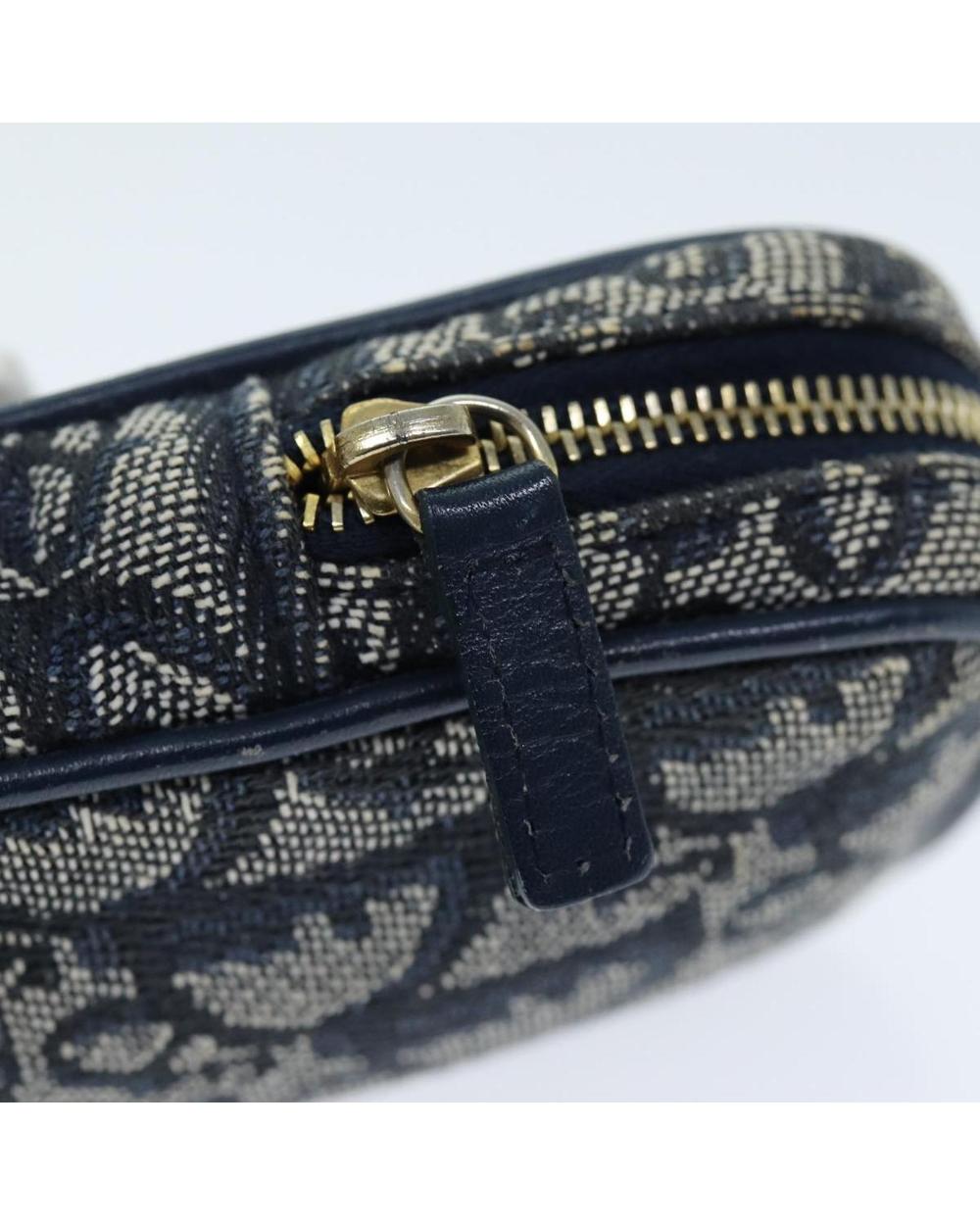 Navy Canvas Dior Cosmetic Pouch