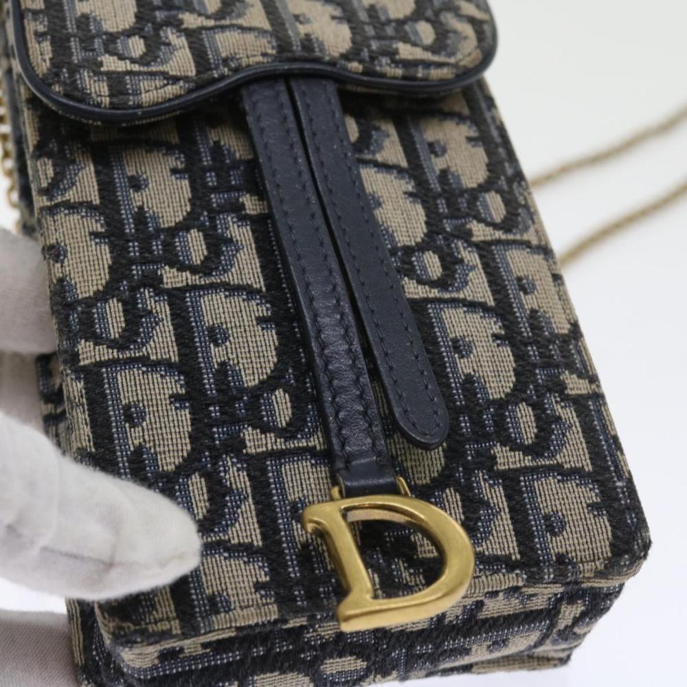 Navy Canvas Dior Cosmetic Pouch