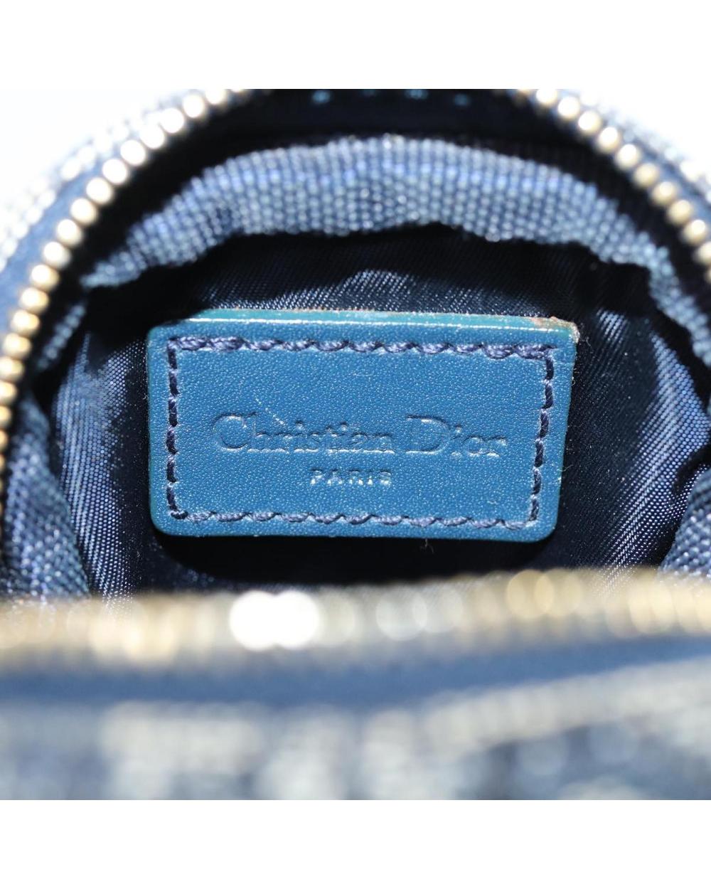 Navy Canvas Dior Cosmetic Pouch