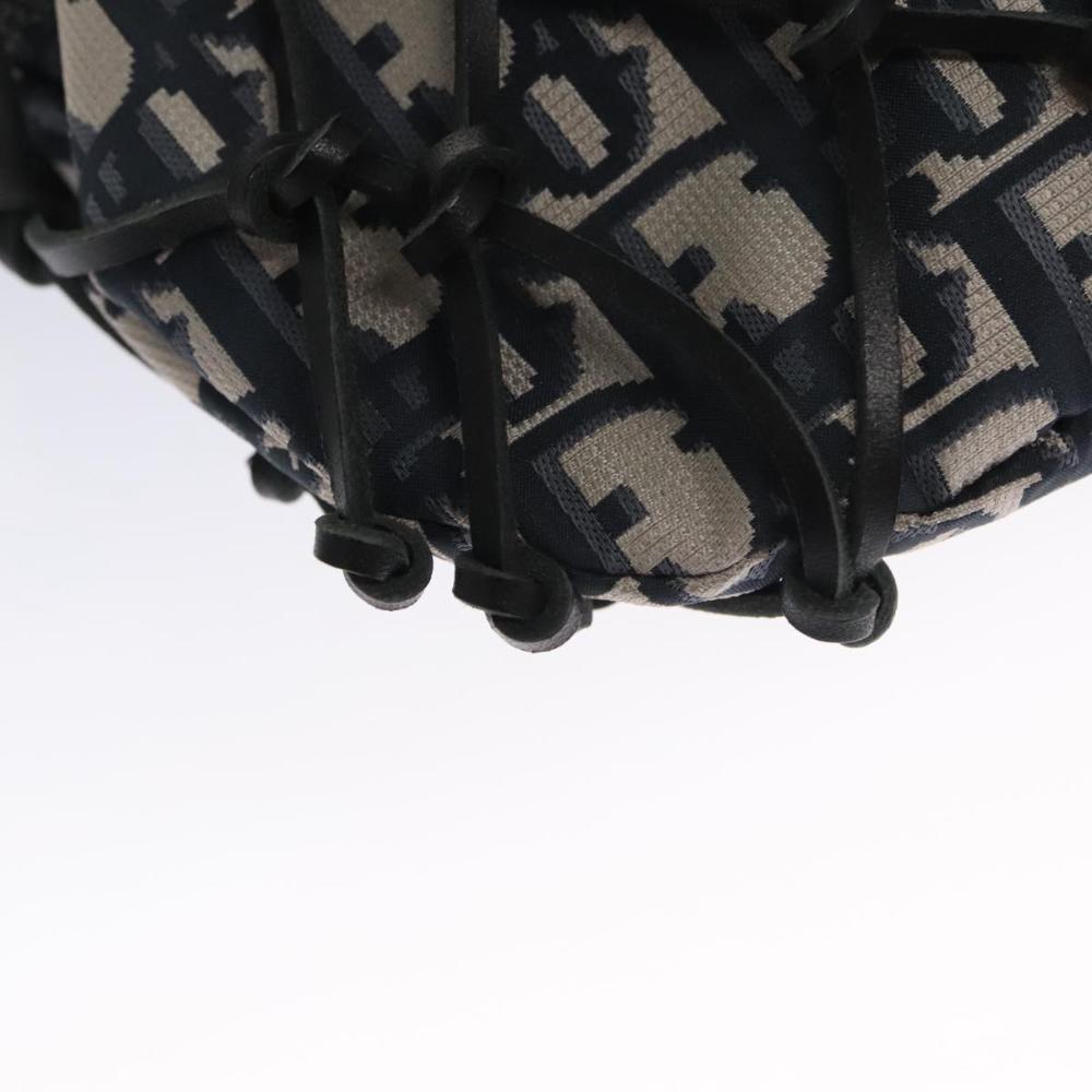 Navy Canvas Dior Shoulder Bag