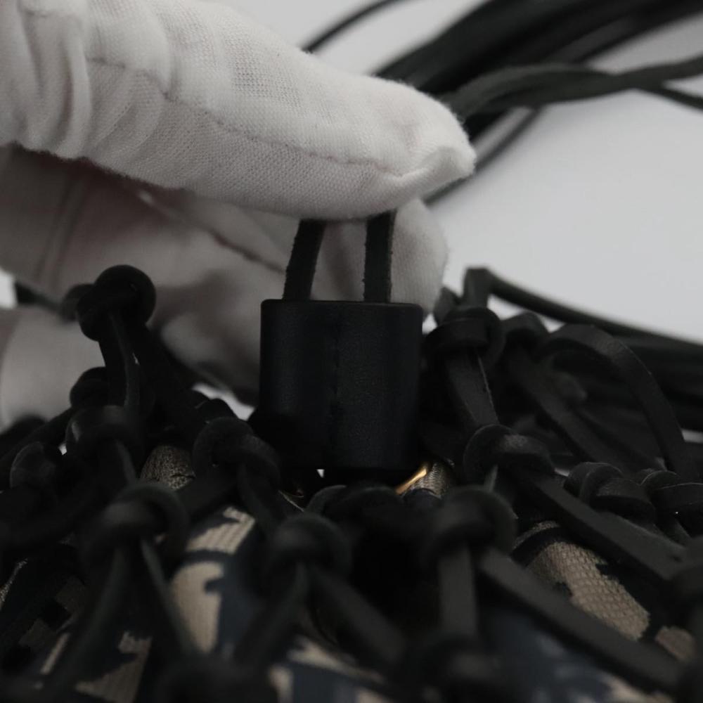 Navy Canvas Dior Shoulder Bag