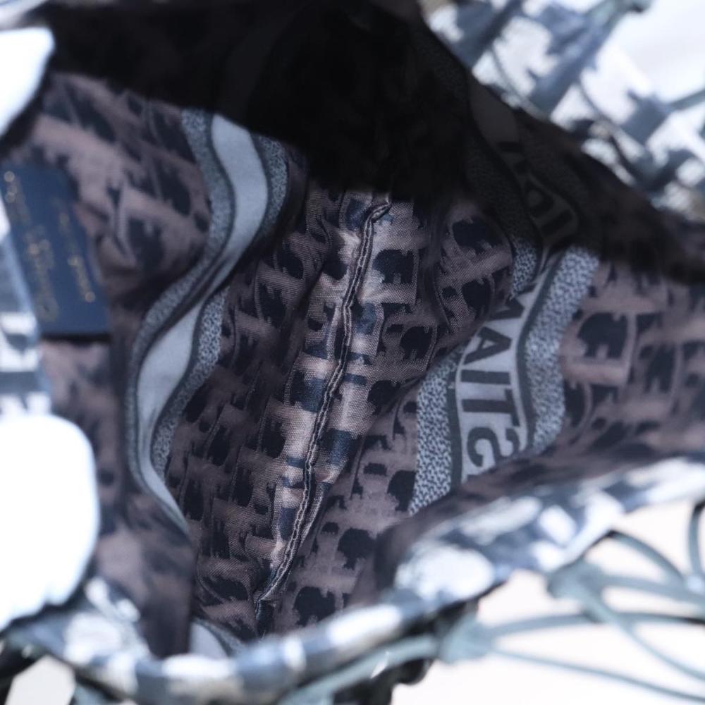 Navy Canvas Dior Shoulder Bag