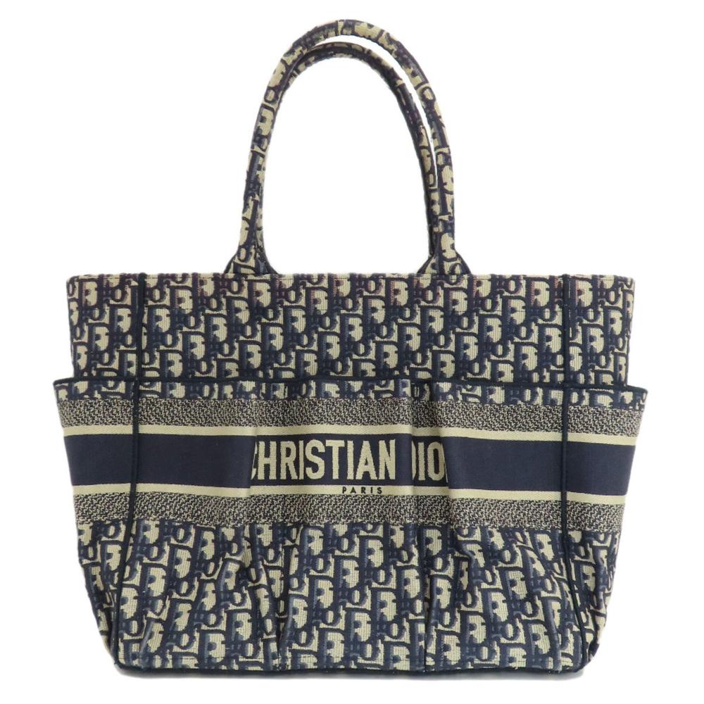 Navy Canvas Dior Tote