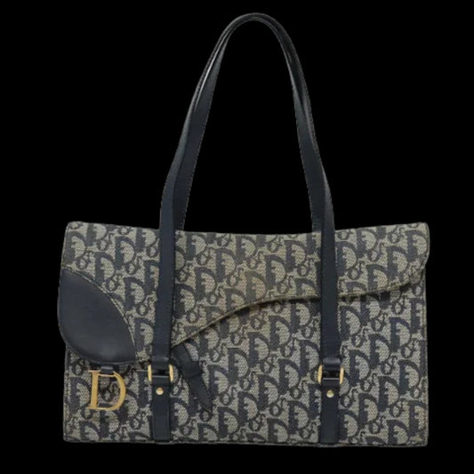 Navy Canvas Dior Tote