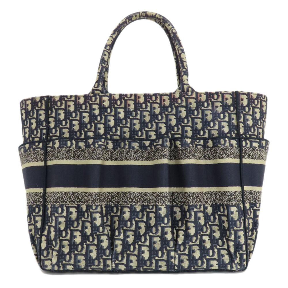 Navy Canvas Dior Tote