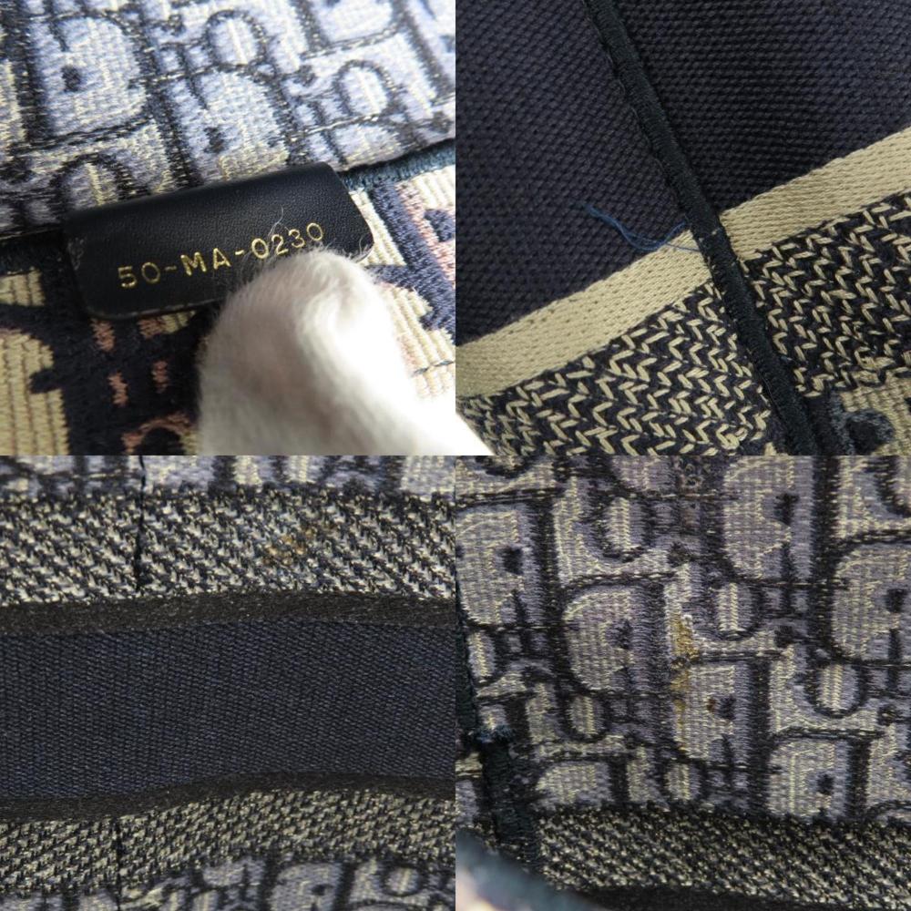 Navy Canvas Dior Tote