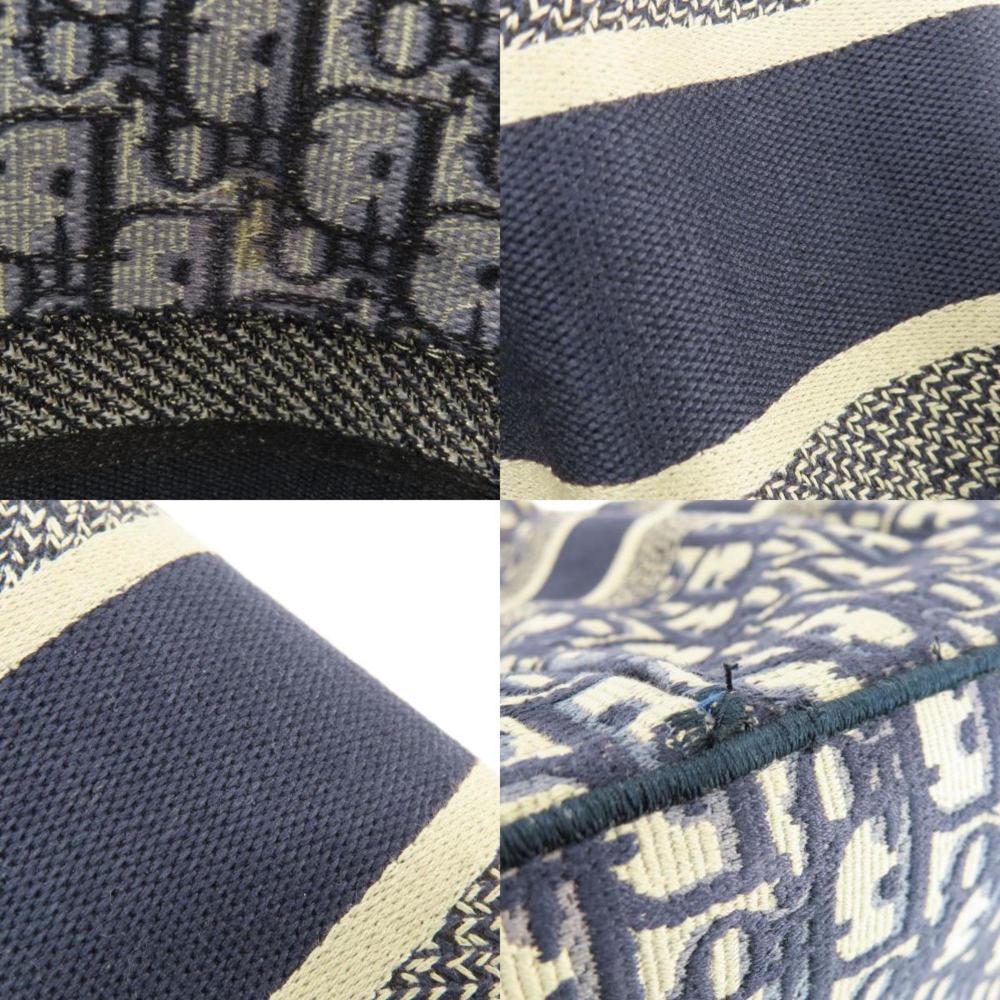 Navy Canvas Dior Tote