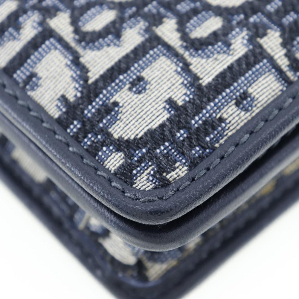 Navy Canvas Dior Trotter Crossbody Bag