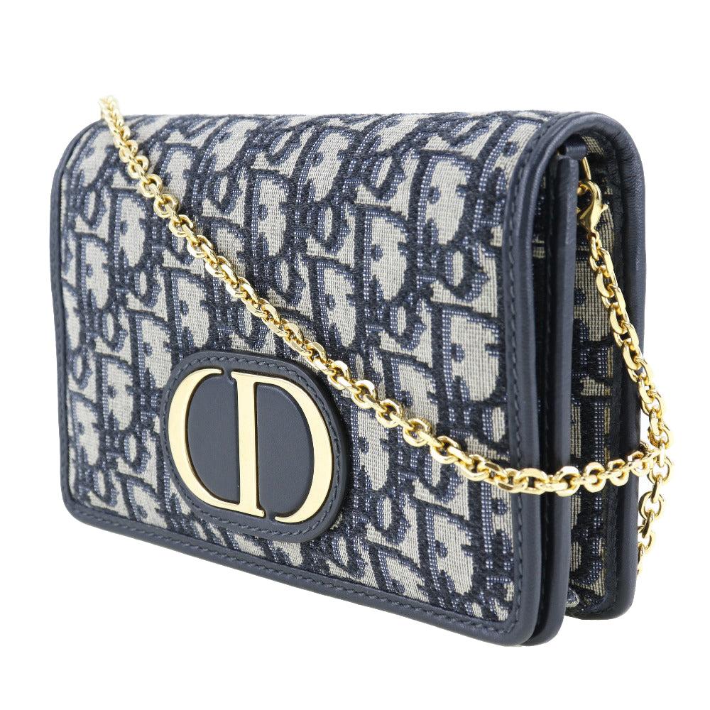 Navy Canvas Dior Trotter Crossbody Bag