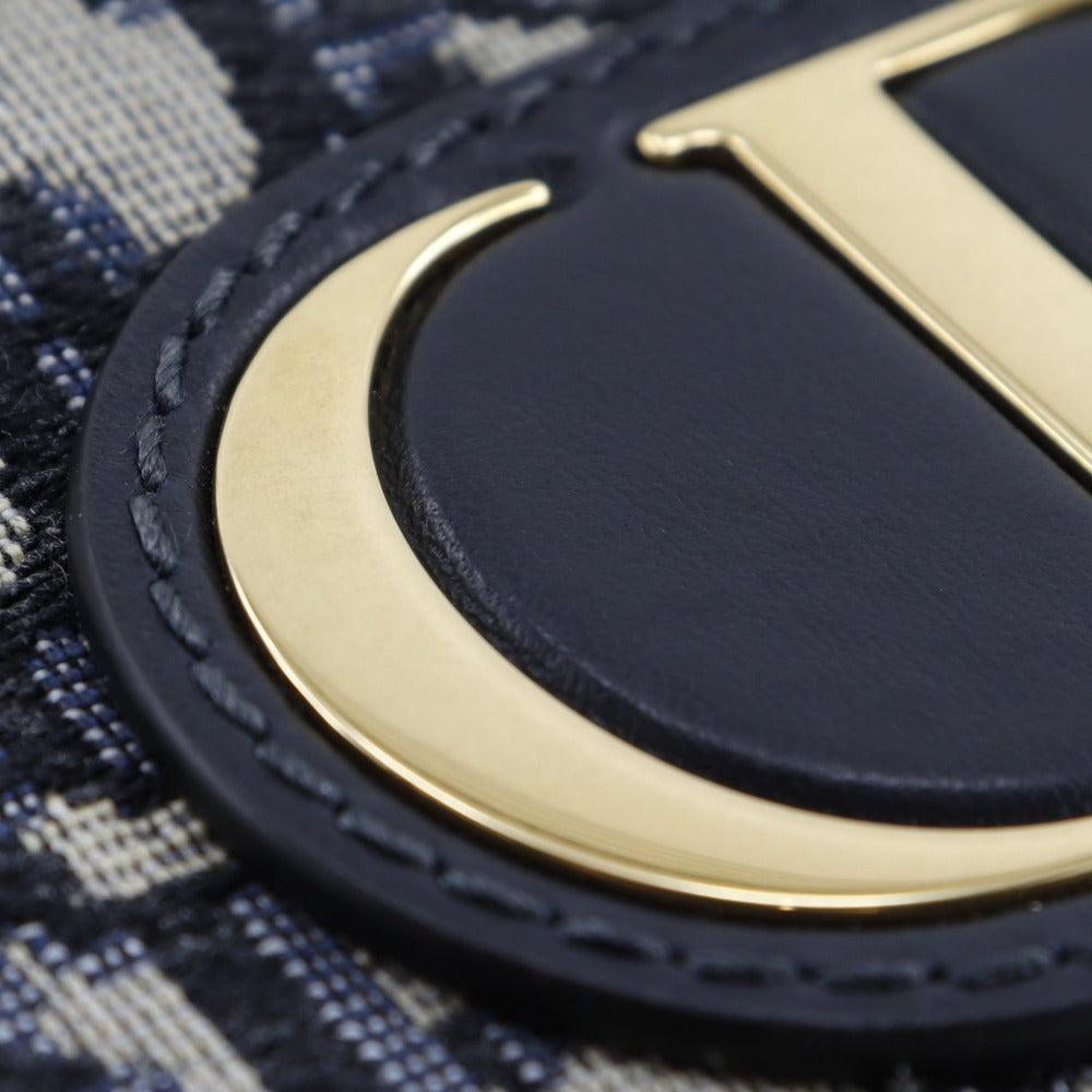 Navy Canvas Dior Trotter Crossbody Bag