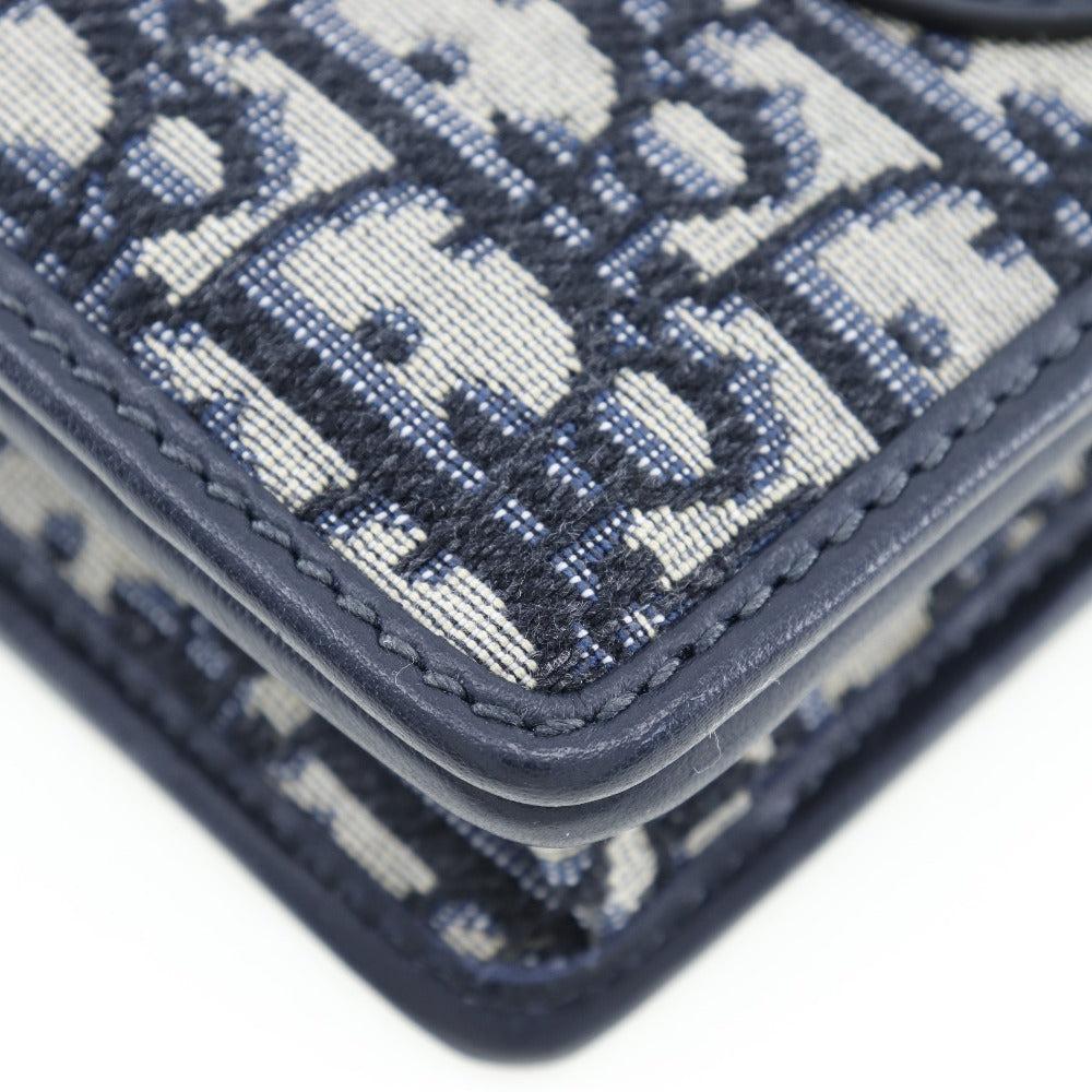 Navy Canvas Dior Trotter Crossbody Bag